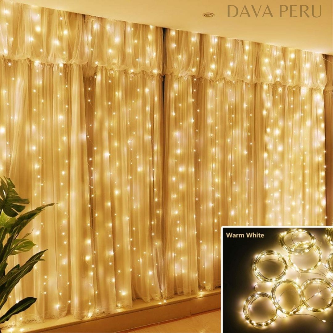 CORTINA DE LUCES NAVIDEÑAS LED PREMIUM ™