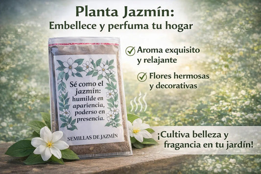 🌿 Siembra tu Propio Jazmín en Casa: Disfruta Flores Aromáticas y Naturales 🌿 100 Semillas de Jazmín Aromáticas + GUIA PASO A PASO PARA CULTIVAR 📗