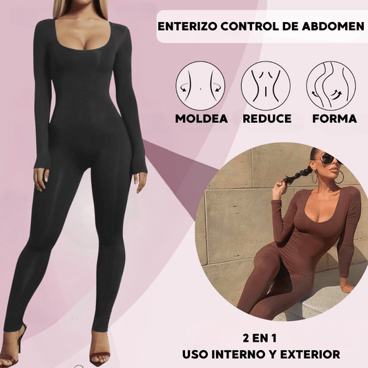 ENTERIZO MANGA LARGA SILUETA RELOJ DE ARENA™ 🍑 Roba Miradas 🍑