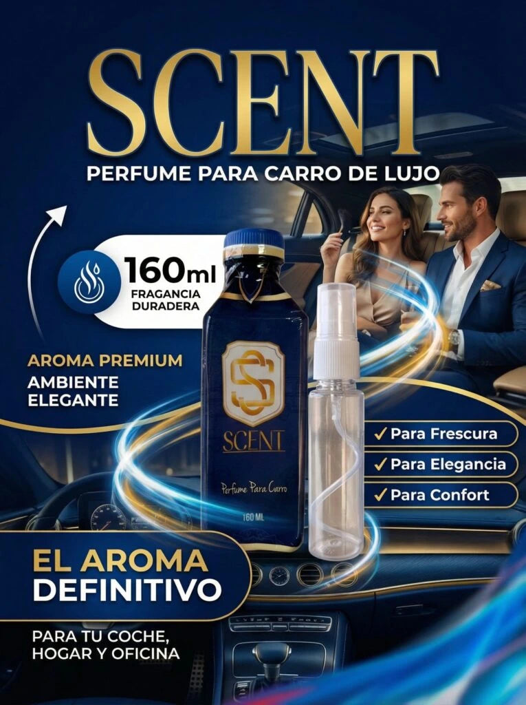 TRANSFORMA TU CARRO CON EL AROMA DE LUJO QUE ELIMINA MALOS OLORES Y DURA DE 3 A 5 MESES